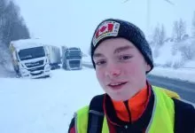 Yannick Meyer, puștiul de 17 ani care ajută șoferii de camion rămași blocați