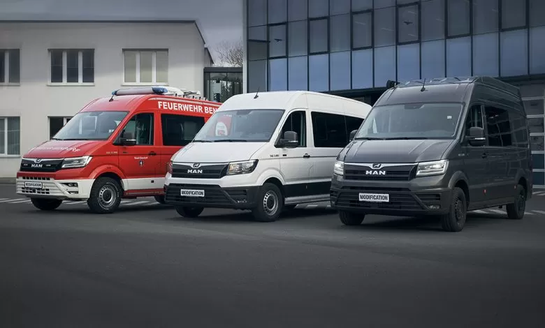 500 de modele MAN TGE modificate la Bus Modification Center din Plauen