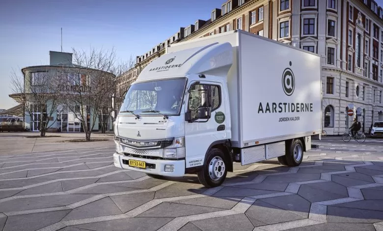 Companiile daneze Citylogistik și Aarstiderne fac livrări cu FUSO eCanter