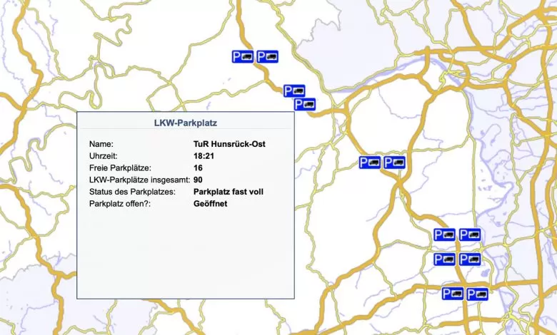 Autoritățile din Rheinland-Pfalz au digitalizat 1.060 de locuri de parcare pe A 61