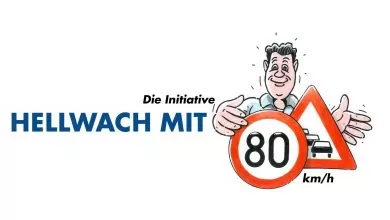 "Hellwach mit 80 km/h", cea mai amplă campanie de siguranță rutieră din Germania