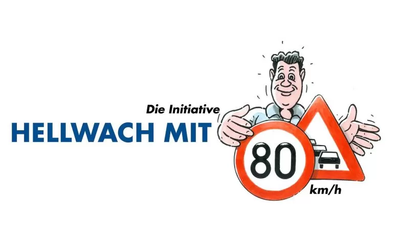 "Hellwach mit 80 km/h", cea mai amplă campanie de siguranță rutieră din Germania