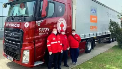 Cefin Trucks și noul Ford F-Max este alături de Crucea Roșie România