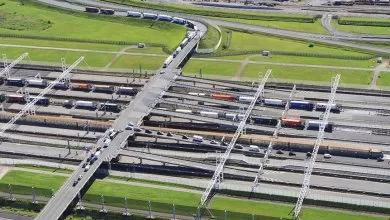 Numărul camioanelor care au traversat Eurotunnel a scăzut în luna martie