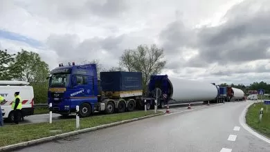 Convoi agabaritic din Polonia blocat din cauza planului de transport întocmit greșit