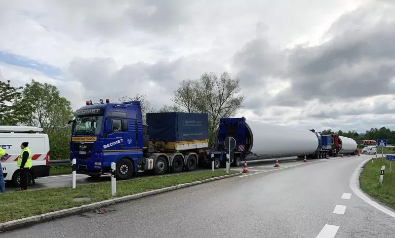 Convoi agabaritic din Polonia blocat din cauza planului de transport întocmit greșit 1 Convoi agabaritic din Polonia blocat din cauza planului de transport întocmit greșit