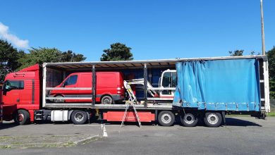 Șofer român de camion prins cu bunuri furate din Danemarca