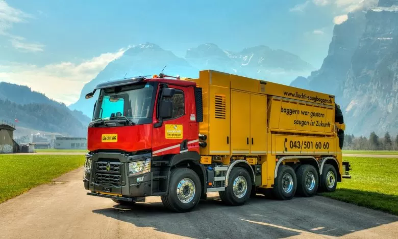Excavator de vid montat pe șasiu Renault Trucks C520 P10x4 TAG