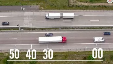 Fiecare al 5-lea șofer de camion nu respectă distanța minimă între vehicule