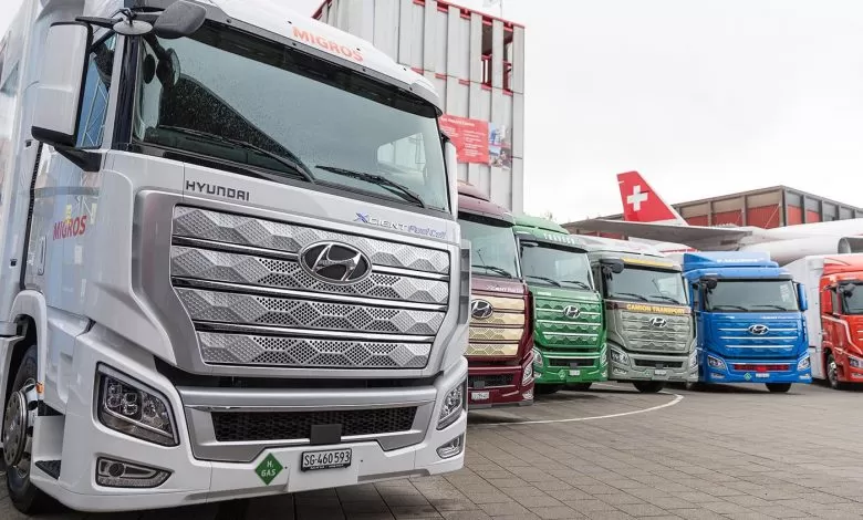 Hyundai debutează pe piața europeană cu livrarea primelor camioane cu hidrogen în Elveția