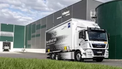 Componente de optică pentru ZEISS transportate cu MAN eTGM