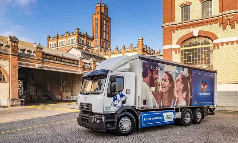Feldschlösschen livrează berea cu Renault Trucks D Wide Z.E.