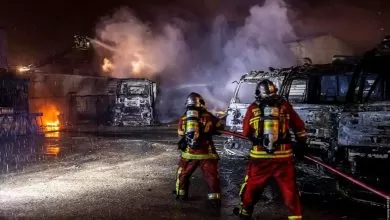 16 camioane au ars complet într-un incendiu din zona Marsilia, Franța