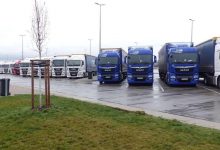 Parcare publică din Germania blocată de camioanele a două firme din România și Polonia
