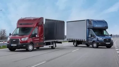 Ford Transit L5 poate transporta 10 europaleți 25 Versiunea cu ampatament mărit Ford Transit L5 poate transporta 10 europaleți