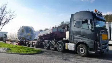 Germania: Transport agabaritic oprit pentru că nu avea toate autorizațiile necesare 7 Germania: Transport agabaritic oprit pentru că nu avea toate autorizațiile necesare