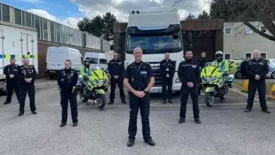 Poliția britanică folosește un nou camion DAF CF nemarcat