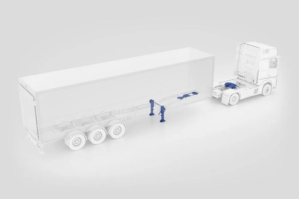 Jost KKS, sistem automat de cuplare și decuplare a semiremorcii (VIDEO)