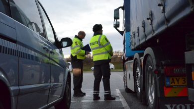 Camion confiscat pentru alcoolemie în Danemarca, returnat companiei
