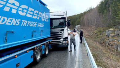 Șofer de camion periculos, reținut de civili în Norvegia (VIDEO)