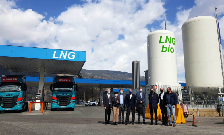Camioanele cu gaz pot alimenta cu bioLNG în pasul Brenner