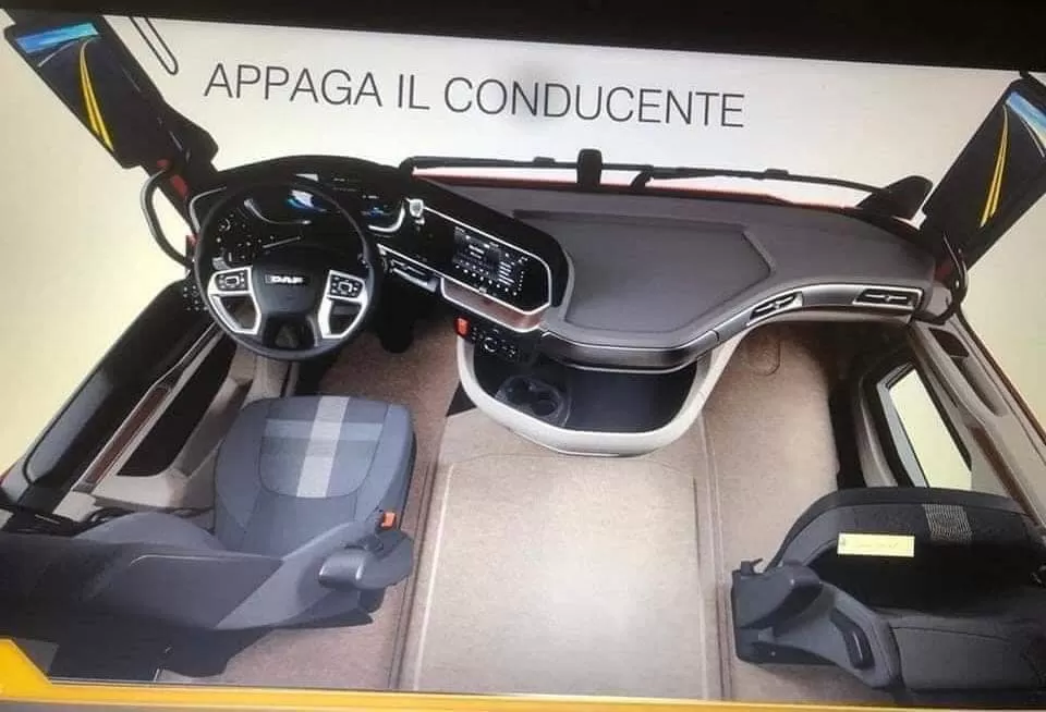 Noul DAF XF ar putea fi, de fapt, XG. Prima imagine cu întreg interiorul