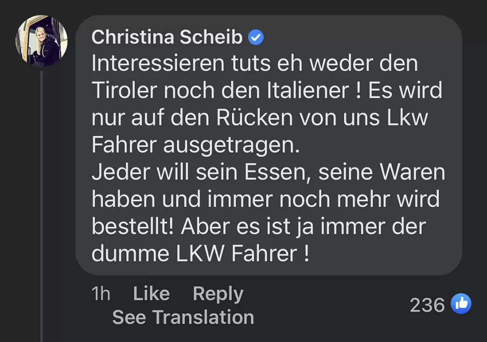 Interdicțiile introduse de Tirol, aruncă în haos traficul de camioane