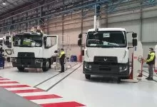 Centru de carosare la fabrica Renault Trucks din Blainville-sur-Orne