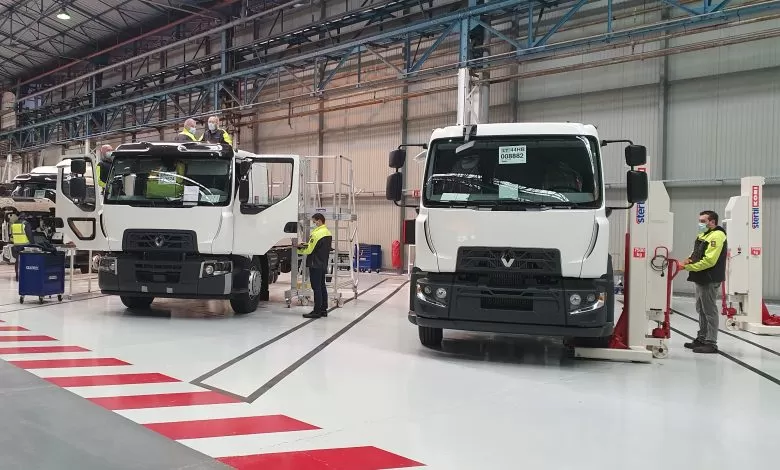 Centru de carosare la fabrica Renault Trucks din Blainville-sur-Orne