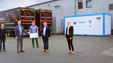 Krone oferă un nou container sanitar, cu toalete și dușuri pentru șoferi