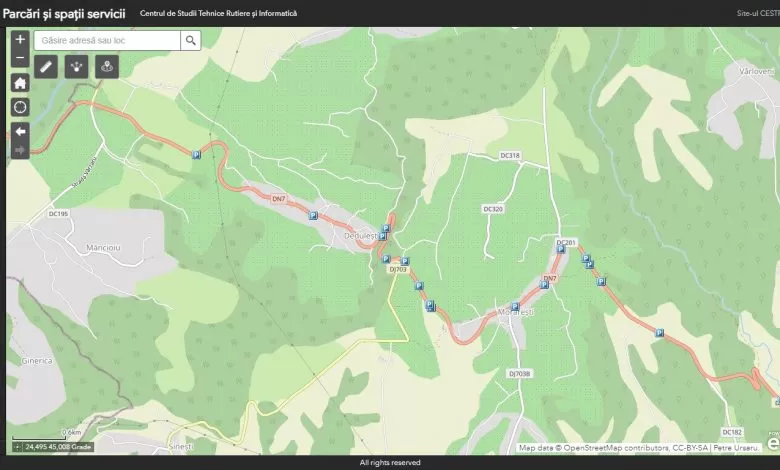 Aplicație CNAIR pentru parcările și spațiile de servicii din România 1 Aplicație CNAIR pentru parcările și spațiile de servicii din România