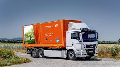 Gebrüder Weiss transportă produse HP cu un camion electric MAN eTGM