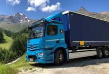 Camionul electric Mercedes eActros, testat la înălțime în Tirolul de Sud