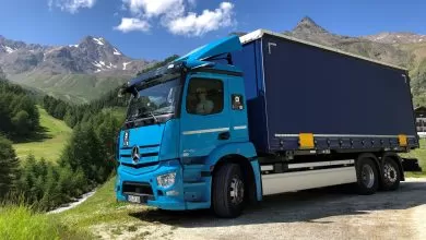 Camionul electric Mercedes eActros, testat la înălțime în Tirolul de Sud