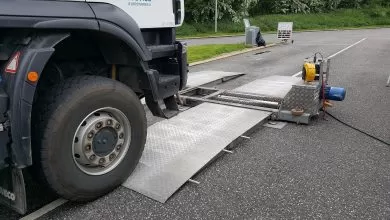 Control maraton al camioanelor pe insula Bornholm din Danemarca