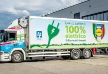 Camion electric Scania pentru Lidl Italia