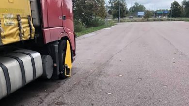 Camion străin blocat pentru cabotaj ilegal, în Suedia