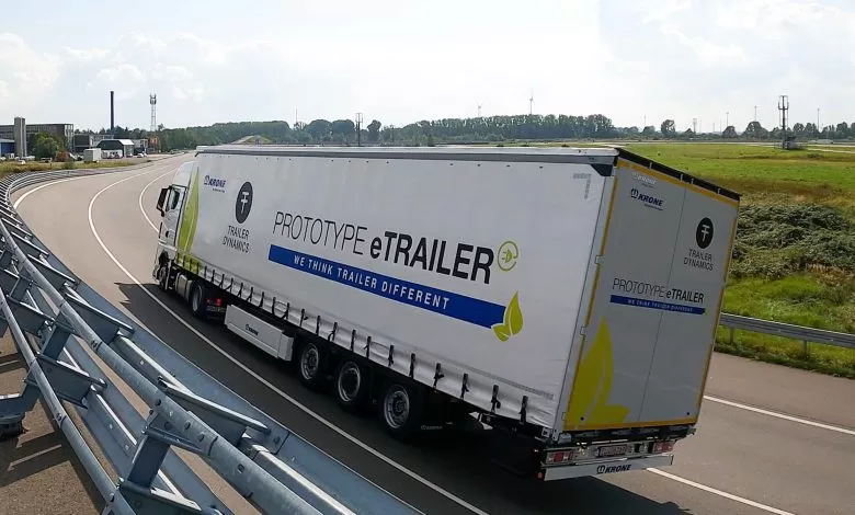 Krone și Trailer Dynamics au prezentat prototipul eTrailer