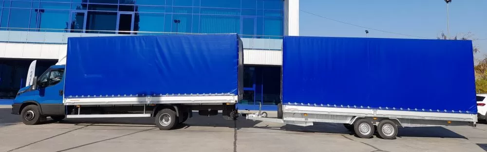 Combinație IVECO Daily cu spațiu de marfă de 75 mc
