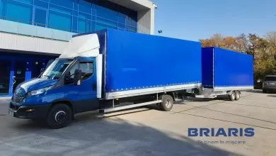Combinație IVECO Daily cu spațiu de marfă de 75 mc