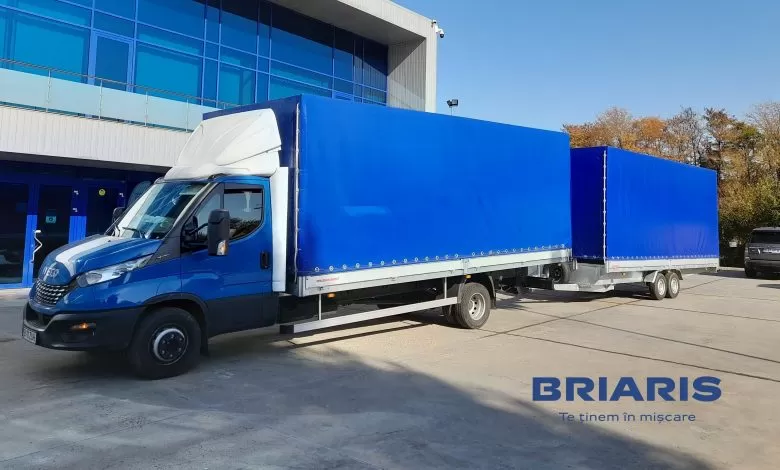 Combinație IVECO Daily cu spațiu de marfă de 75 mc