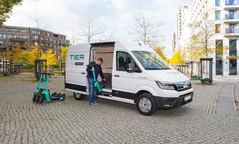 Utilitare MAN eTGE pentru operatorul de trotinete electrice TIER 1 Utilitare MAN eTGE pentru operatorul de trotinete electrice TIER