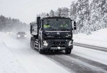 Viitorul Volvo FMX Electric, testat dincolo de cercul polar