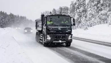 Viitorul Volvo FMX Electric, testat dincolo de cercul polar