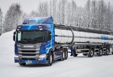 Scania a livrat un camion electric de 64 de tone