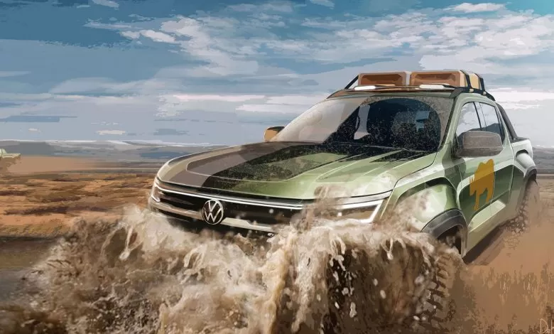 Volkswagen a publicat imagini cu noul VW Amarok 2022