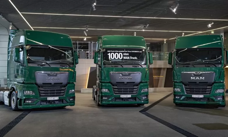 MAN a livrat un total de 1000 de camioane MAN TGX către Duvenbeck