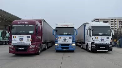Convoiul umanitar de 20 de camioane a ajuns la Suceava