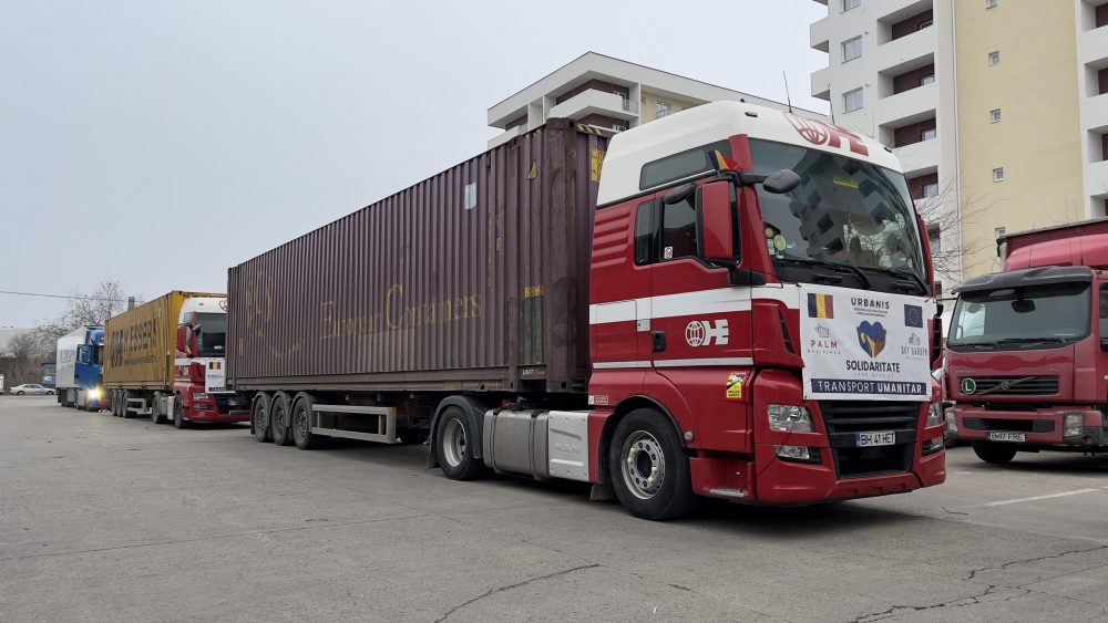 Convoiul umanitar de 20 de camioane a ajuns la Suceava