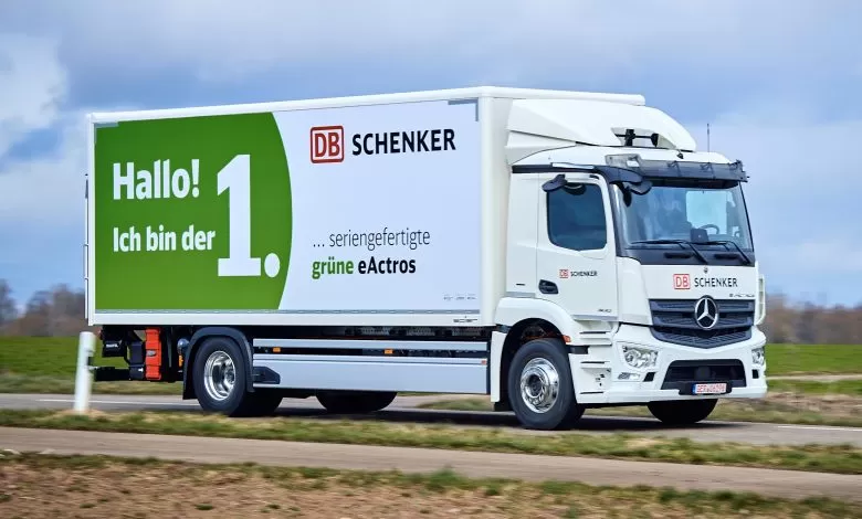 Primul Mercedes-Benz eActros de serie merge la DB Schenker